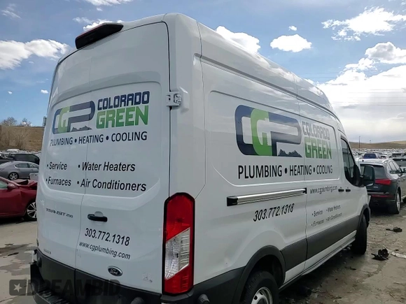2020 Ford Transit Cargo with VIN 1FTBR1XG9LKB78778, listed as a Copart auction lot 46772515 with 64,396 mi miles and Salvage Title. Bid and sale history available at DreamBid. Image 14.
