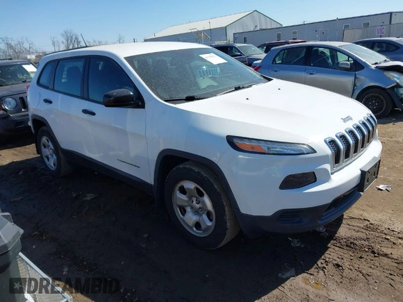 2016 Jeep Cherokee Sport with VIN 1C4PJMAS3GW306815, listed as a IAAI auction lot 41738271 with 50,627 mi miles and . Bid and sale history available at DreamBid. Image 1.