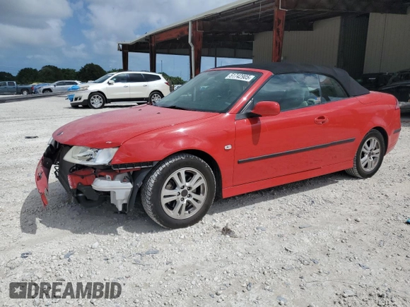 2006 Saab 9-3 with VIN YS3FD79Y566110279, listed as a Copart auction lot 51742905 with 140,976 mi miles and Salvage Title. Bid and sale history available at carsss.com. Image 1.