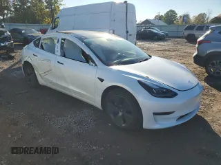 2023 Tesla Model 3 with VIN 5YJ3E1EA2PF642186, listed as a Copart auction lot 76612364 with 9,308 mi miles and Non Repairable. Bid and sale history available at carsss.com. Image 4.