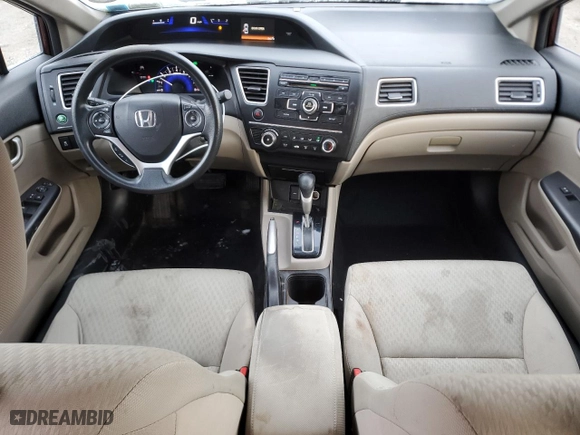2015 Honda Civic Sedan LX with VIN 19XFB2F54FE218977, listed as a Copart auction lot 89195335 with 184,568 mi miles and Clean Title. Bid and sale history available at carsss.com. Image 8.