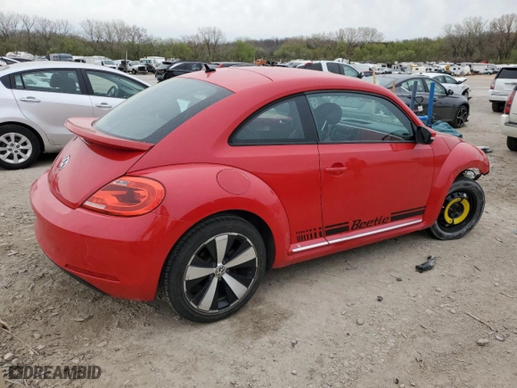 2012 Volkswagen Beetle 2.5L PZEV with VIN 3VWJP7AT9CM649330, listed as a Copart auction lot 50796565 with 103,286 mi miles and Salvage Title. Bid and sale history available at carsss.com. Image 3.
