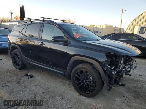 2020 GMC Terrain SLT with VIN 3GKALVEX6LL154352, listed as a Copart auction lot 80765504 with 52,449 mi miles and Salvage title. Bid and sale history available at DreamBid. Image 4.