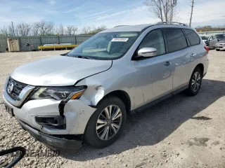 2020 Nissan Pathfinder SV with VIN 5N1DR2BMXLC604169, listed as a Copart auction lot 50443055 with 100,119 mi miles and Salvage title. Bid and sale history available at DreamBid. Image 1.