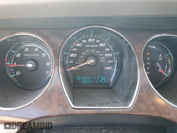2010 Ford Taurus Limited with VIN 1FAHP2FW6AG160193, listed as a Copart auction lot 43747385 with 85,262 mi miles and Clean Title. Bid and sale history available at carsss.com. Image 9.