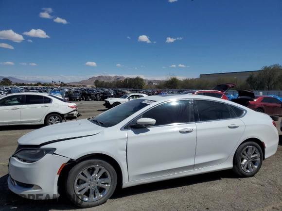 2015 Chrysler 200 Limited with VIN 1C3CCCAB5FN621403, listed as a Copart auction lot 52049245 with 129,154 mi miles and Salvage Title. Bid and sale history available at DreamBid. Image 1.