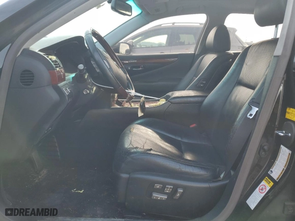 2009 Lexus LS 460 with VIN JTHBL46F995086572, listed as a Copart auction lot 67346394 with 111,411 mi miles and Salvage Title. Bid and sale history available at carsss.com. Image 7.