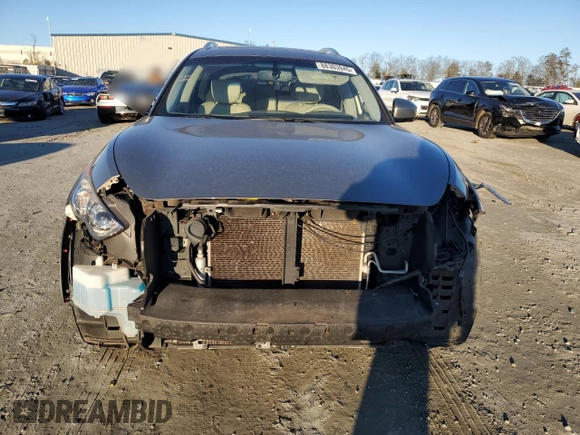 2014 Infiniti QX70 with VIN JN8CS1MU8EM451000, listed as a Copart auction lot 88303945 with 158,966 mi miles and Salvage Title. Bid and sale history available at DreamBid. Image 5.