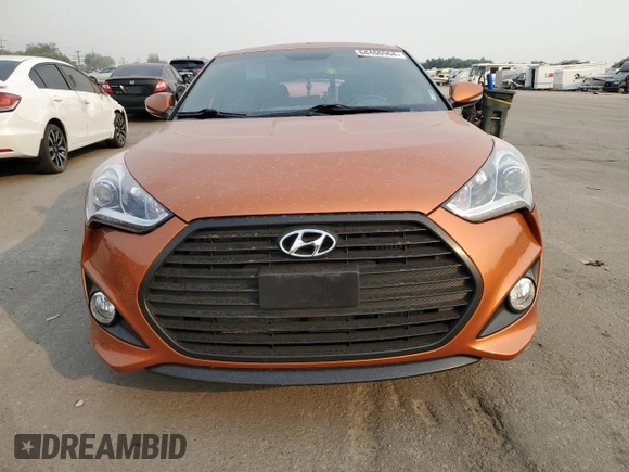 2016 Hyundai Veloster Turbo with VIN KMHTC6AEXGU262656, listed as a Copart auction lot 64466964 with 111,545 mi miles and Salvage Title. Bid and sale history available at carsss.com. Image 5.