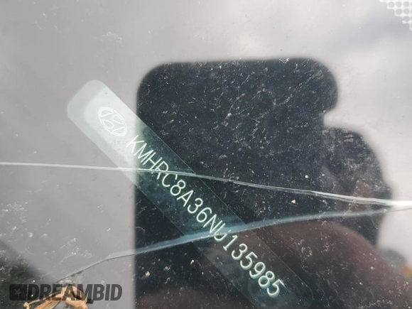 2022 Hyundai Venue SEL with VIN KMHRC8A36NU135985, listed as a Copart auction lot 58169645 with 28,547 mi miles and Salvage title. Bid and sale history available at DreamBid. Image 13.