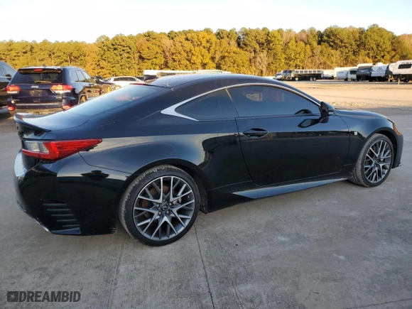 2015 Lexus RC 350 with VIN JTHHE5BC5F5004967, listed as a Copart auction lot 81280934 with 76,985 mi miles and Salvage Title. Bid and sale history available at carsss.com. Image 3.