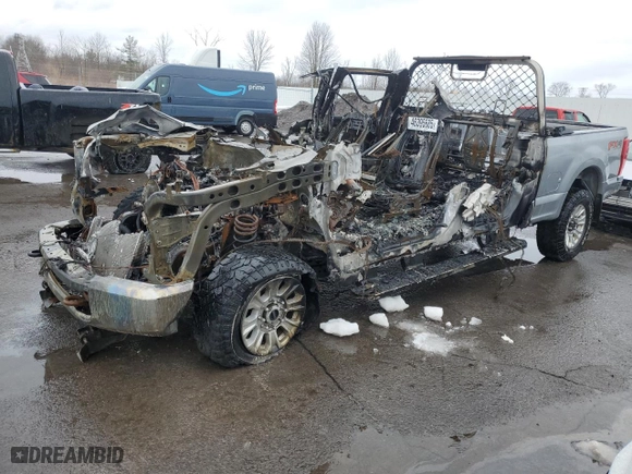 2022 Ford Super Duty F-350 SRW XL with VIN 1FT8W3B6XNEF72174, listed as a Copart auction lot 46395685 with NaN miles and Salvage Title. Bid and sale history available at carsss.com. Image 1.
