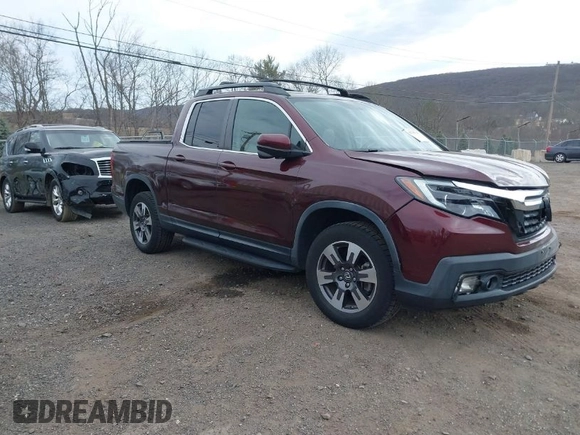 2018 Honda Ridgeline RTL-T with VIN 5FPYK3F69JB010983, listed as a IAAI auction lot 41781716 with 45,494 mi miles and . Bid and sale history available at DreamBid. Image 1.