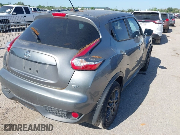 2015 Nissan Juke SV with VIN JN8AF5MR6FT512575, listed as a IAAI auction lot 42000260 with 160,588 mi miles. Bid and sale history available at carsss.com. Image 4.