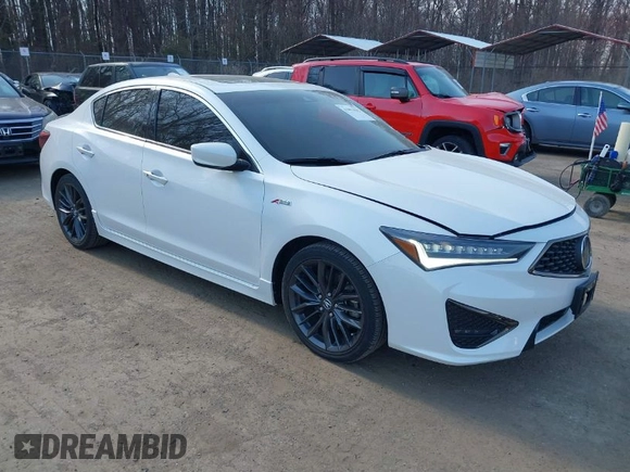 2022 Acura ILX w/Premium/A-Spec Package with VIN 19UDE2F83NA008673, listed as a IAAI auction lot 41853032 with 13,062 mi miles. Bid and sale history available at carsss.com. Image 1.