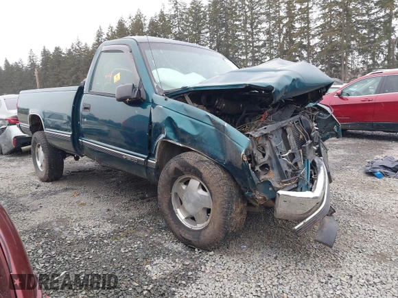 1998 Chevrolet Silverado 1500 with VIN 1GCEK14R6WZ273561, listed as a IAAI auction lot 41472999 with 128,338 mi miles and . Bid and sale history available at DreamBid. Image 1.