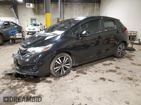 2018 Honda Fit EX-L with VIN 3HGGK5H95JM713811, listed as a Copart auction lot 43729005 with 91,863 mi miles and Salvage Title. Bid and sale history available at carsss.com. Image 1.
