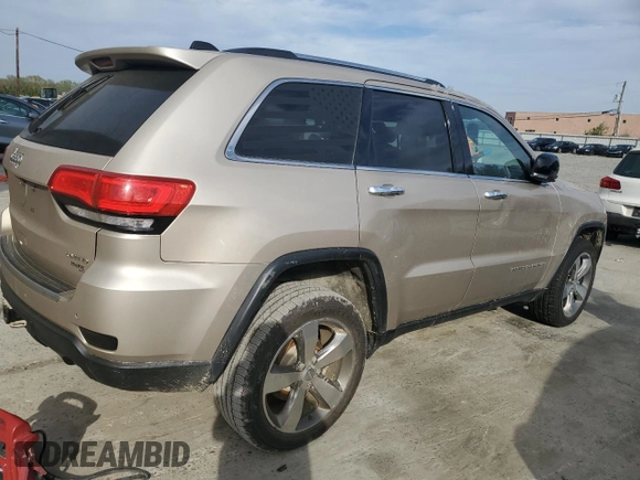 2014 Jeep Grand Cherokee Limited with VIN 1C4RJFBG8EC418569, listed as a Copart auction lot 56585115 with Not provided miles and Salvage title. Bid and sale history available at DreamBid. Image 3.