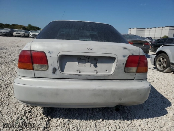 1996 Honda Civic LX with VIN 1HGEJ6573TL053548, listed as a Copart auction lot 48657435 with 118,772 mi miles and Salvage Title. Bid and sale history available at carsss.com. Image 6.