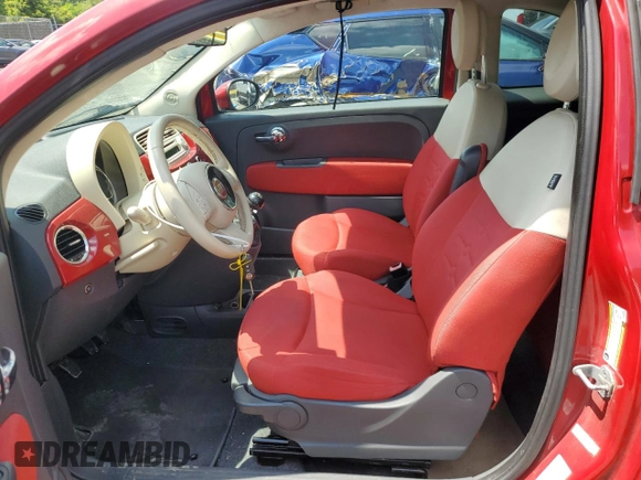 2013 FIAT 500 Pop z VIN 3C3CFFDR5DT664833, wystawiony jako Copart lot #59025195 z przebiegiem 112 991 mil mil oraz Czysty tytuł • Clean title. Historia ofert i sprzedaży dostępna na DreamBid. Obrazek 7.