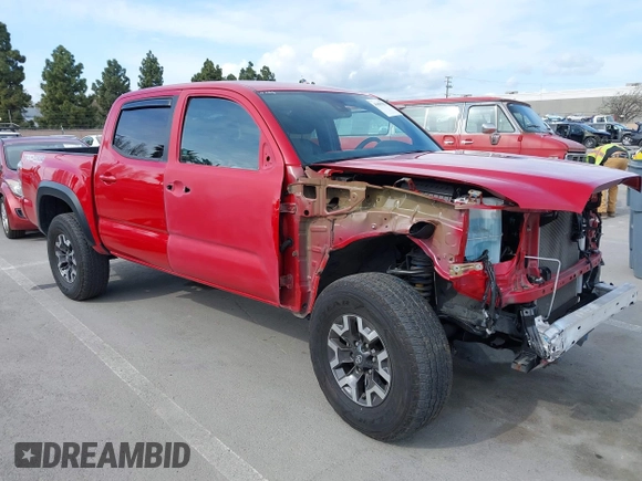 2021 Toyota Tacoma 4WD SR with VIN 3TMCZ5AN0MM416627, listed as a IAAI auction lot 41895966 with 18,250 mi miles. Bid and sale history available at carsss.com. Image 1.