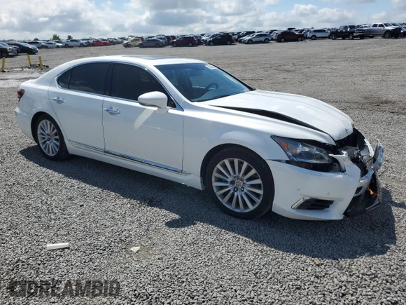2014 Lexus LS 460 z VIN JTHCL5EF5E5022213, wystawiony jako Copart lot #55564585 z przebiegiem 176 053 mil mil oraz Szkoda całkowita • Salvage title. Historia ofert i sprzedaży dostępna na DreamBid. Obrazek 4.
