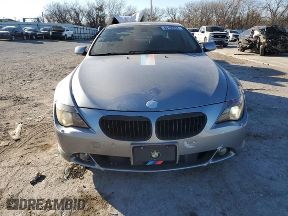 2006 BMW 6 Series 650Ci with VIN WBAEH13476CR49326, listed as a Copart auction lot 86166654 with 120,872 mi miles and Clean Title. Bid and sale history available at carsss.com. Image 5.