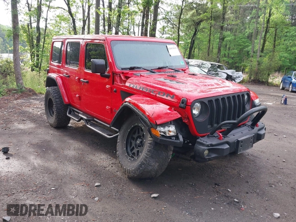 2018 Jeep Wrangler Unlimited Rubicon with VIN 1C4HJXFG3JW273266, listed as a IAAI auction lot 42093919 with 90,700 mi miles and . Bid and sale history available at DreamBid. Image 1.