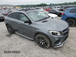 2018 Mercedes-Benz GLE 43 AMG with VIN 4JGED6EB4JA124920, listed as a Copart auction lot 58635785 with 64,203 mi miles and Salvage title. Bid and sale history available at DreamBid. Image 4.