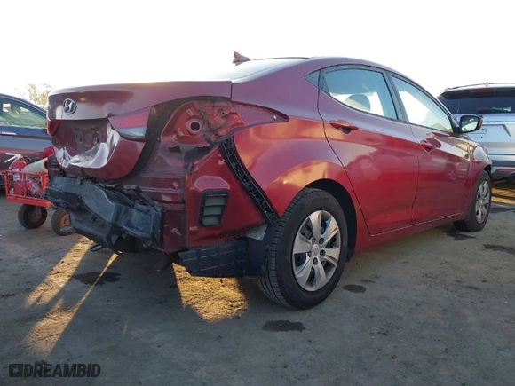 2016 Hyundai Elantra SE with VIN 5NPDH4AE0GH733173, listed as a IAAI auction lot 41134432 with 83,402 mi miles. Bid and sale history available at carsss.com. Image 4.