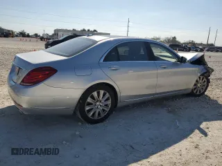 2015 Mercedes-Benz S-Class S 550 with VIN WDDUG8CB2FA097204, listed as a Copart auction lot 79836164 with 53,185 mi miles and Salvage Title. Bid and sale history available at carsss.com. Image 3.