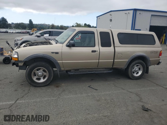 1999 Ford Ranger XLT with VIN 1FTZR15X6XPB58756, listed as a Copart auction lot 58839535 with 127,860 mi miles and Salvage title. Bid and sale history available at DreamBid. Image 1.