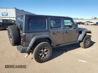 2023 Jeep Wrangler Rubicon with VIN 1C4HJXFN6PW509741, listed as a Copart auction lot 81324394 with 21,755 mi miles and Salvage title. Bid and sale history available at DreamBid. Image 3.