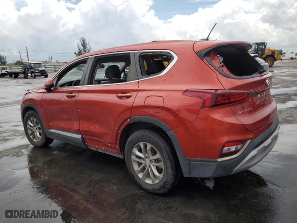 2019 Hyundai Santa Fe SE with VIN 5NMS23AD4KH096160, listed as a Copart auction lot 52177085 with 129,375 mi miles and Clean Title. Bid and sale history available at carsss.com. Image 2.