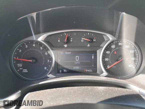 2022 Chevrolet Equinox LS with VIN 2GNAXHEVXN6119294, listed as a Copart auction lot 51956075 with 34,320 mi miles and Salvage title. Bid and sale history available at DreamBid. Image 9.