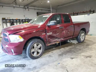 2018 Ram 1500 Express with VIN 1C6RR7FT3JS301947, listed as a Copart auction lot 88206825 with 50,680 mi miles and Salvage Title. Bid and sale history available at carsss.com. Image 1.