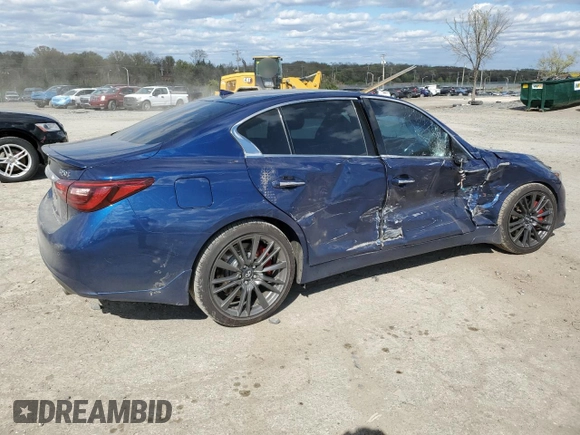 2019 Infiniti Q50 Red Sport 400 с VIN JN1FV7AR8KM800352, выставлен на аукционе Copart как лот 53379175 с пробегом 126 994 миль миль и Списание • Salvage title. История ставок и продаж доступна на DreamBid. Изображение 3.