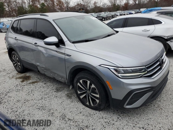 2023 Volkswagen Tiguan S with VIN 3VVRB7AX0PM107824, listed as a Copart auction lot 83444374 with 28,588 mi miles and Salvage title. Bid and sale history available at DreamBid. Image 4.
