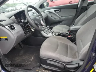 2013 Hyundai Elantra GLS with VIN 5NPDH4AE5DH444849, listed as a Copart auction lot 63580045 with 45,755 mi miles and Salvage title. Bid and sale history available at DreamBid. Image 7.