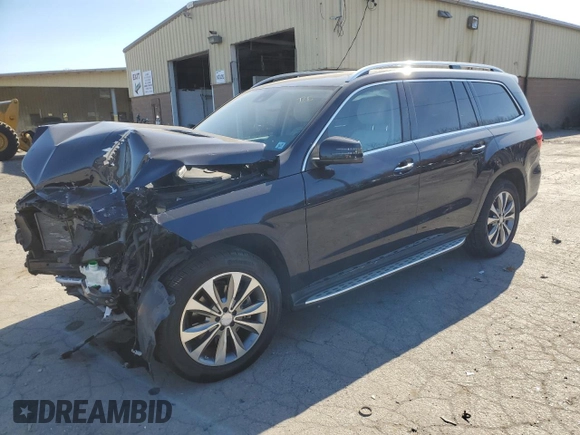 2016 Mercedes-Benz GL with VIN 4JGDF6EEXGA662143, listed as a Copart auction lot 76980574 with 0 mi miles and Salvage Title. Bid and sale history available at carsss.com. Image 1.