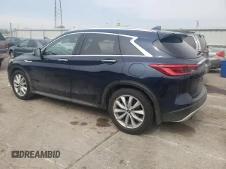 2019 Infiniti QX50 LUXE with VIN 3PCAJ5M37KF100121, listed as a Copart auction lot 49025983 with 23,523 mi miles. Bid and sale history available at carsss.com. Image 2.