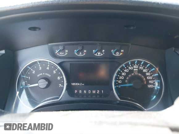 2013 Ford F-150 XL with VIN 1FTFW1ET5DKE02740, listed as a IAAI auction lot 41808135 with 185,304 mi miles. Bid and sale history available at carsss.com. Image 7.
