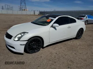 2003 Infiniti G35 Coupe w/Leather with VIN JNKCV54E43M209822, listed as a Copart auction lot 50391195 with 128,413 mi miles and Clean Title. Bid and sale history available at carsss.com. Image 1.