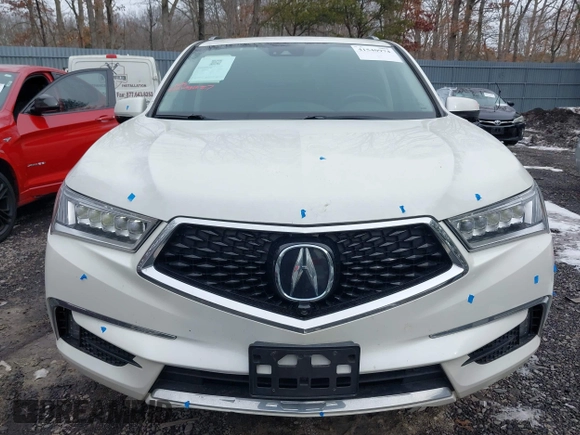 2019 Acura MDX Sport Hybrid w/Advance Pkg with VIN 5J8YD7H77KL000596, listed as a IAAI auction lot 41540974 with 89,378 mi miles. Bid and sale history available at carsss.com. Image 12.