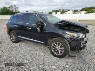 2015 Infiniti QX60 with VIN 5N1AL0MM9FC533833, listed as a Copart auction lot 56818725 with 160,761 mi miles and Salvage title. Bid and sale history available at DreamBid. Image 4.