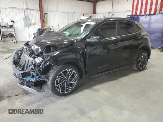 2022 Hyundai Kona N Line with VIN KM8K3CA35NU753190, listed as a Copart auction lot 62515424 with 51,110 mi miles and Salvage title. Bid and sale history available at DreamBid. Image 1.