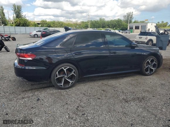 2021 Volkswagen Passat 2.0T R-Line with VIN 1VWMA7A31MC014703, listed as a Copart auction lot 75959334 with 35,201 mi miles and Salvage Title. Bid and sale history available at carsss.com. Image 3.