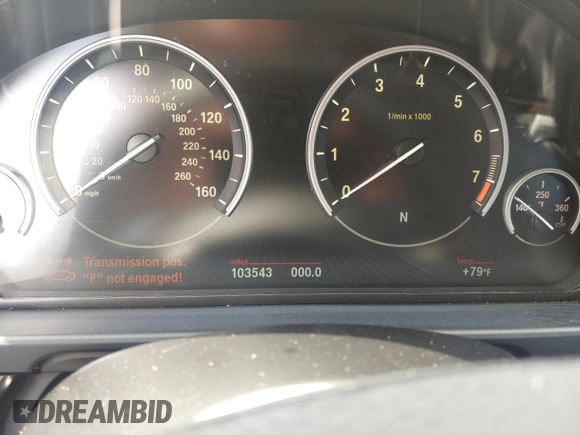 2013 BMW 5 Series 528i with VIN WBAXG5C5XDD233958, listed as a Copart auction lot 54002195 with 103,543 mi miles and Clean Title. Bid and sale history available at carsss.com. Image 8.