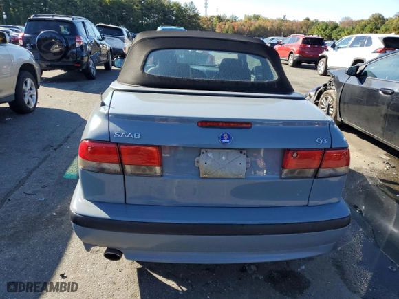 2003 Saab 9-3 SE with VIN YS3DF78K537011143, listed as a Copart auction lot 75485544 with NaN miles and Salvage Title. Bid and sale history available at carsss.com. Image 6.