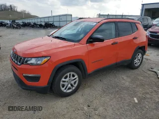 2017 Jeep Compass Sport with VIN 3C4NJCAB9HT669130, listed as a Copart auction lot 54504545 with 153,527 mi miles and Non Repairable. Bid and sale history available at carsss.com. Image 1.